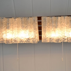 Doria design lamp crystal glass ice glass wall lamp wall lamp mid century 60s modern chandelier crystal glass
