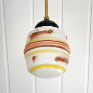 Ceiling lamp Art Deco glass glass shade spray decor country house vintage 30s lamp light ceiling light Brocante Bauhaus design