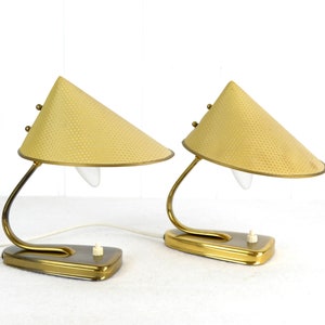 2 table lamps 50s 60s mid century bag lamp Rockabilly light Vintage lamp design shabby Brocante