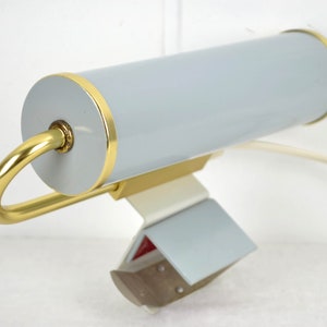 Leeslamp naast het bed, DDR 60s 70s mid century design leeslamp, vintage schilderijlamp, spiegellamp, pianolamp