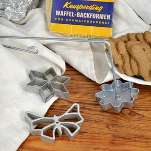 Waffle baking pan Silesia waffle iron baking waffle waffle baking pan cake bake kitchen country house vintage pastry shabby retro