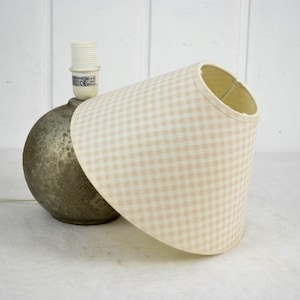 Lampshade for table lamps Checkered Pink White E14 Socket Shade Lamp Table Lamp Textile