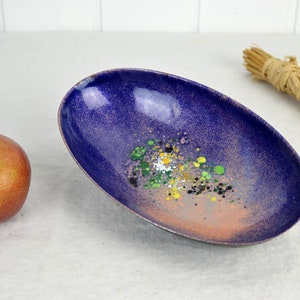 Enamel bowl GDR 50s 60s vintage storage design mid century 70s retro modern serving bowl serving bowl fruit bowl pop art