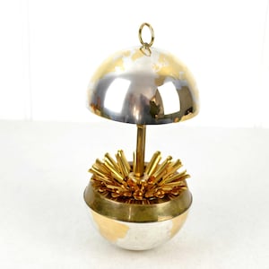 Globe Cigarette Dispenser, 1950s/60s, World Globe Cigarette Ball Design, Mid -century, Vintage Rarity, Retro Brass