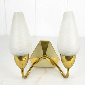Wall lamp 50s 60s mid century design brass lamp rockabilly bag lamp vintage lamp kidney table era