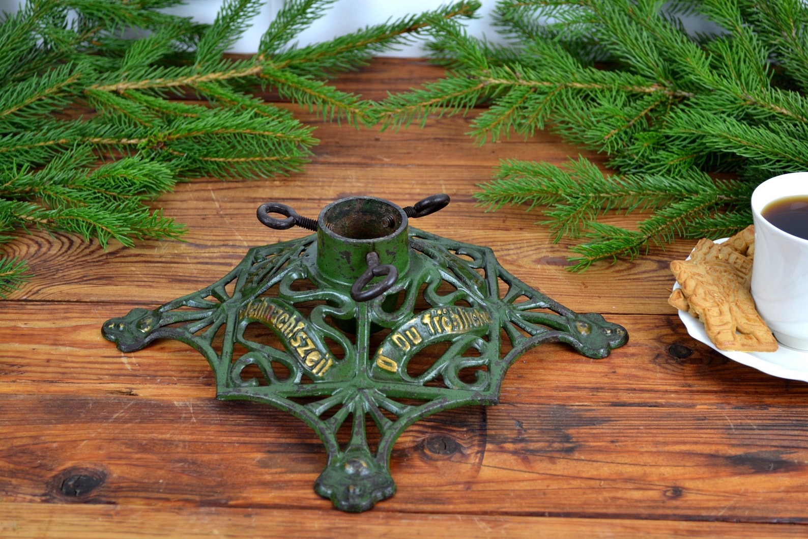 Christmas tree stand cast iron Christmas tree stands Christmas | Etsy