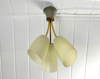 DDR Tütenlampe 50er mid century Design Rockabilly Deckenlampe Leuchte Vintage Design Nierentisch Ära Spider Lampe Sputnik