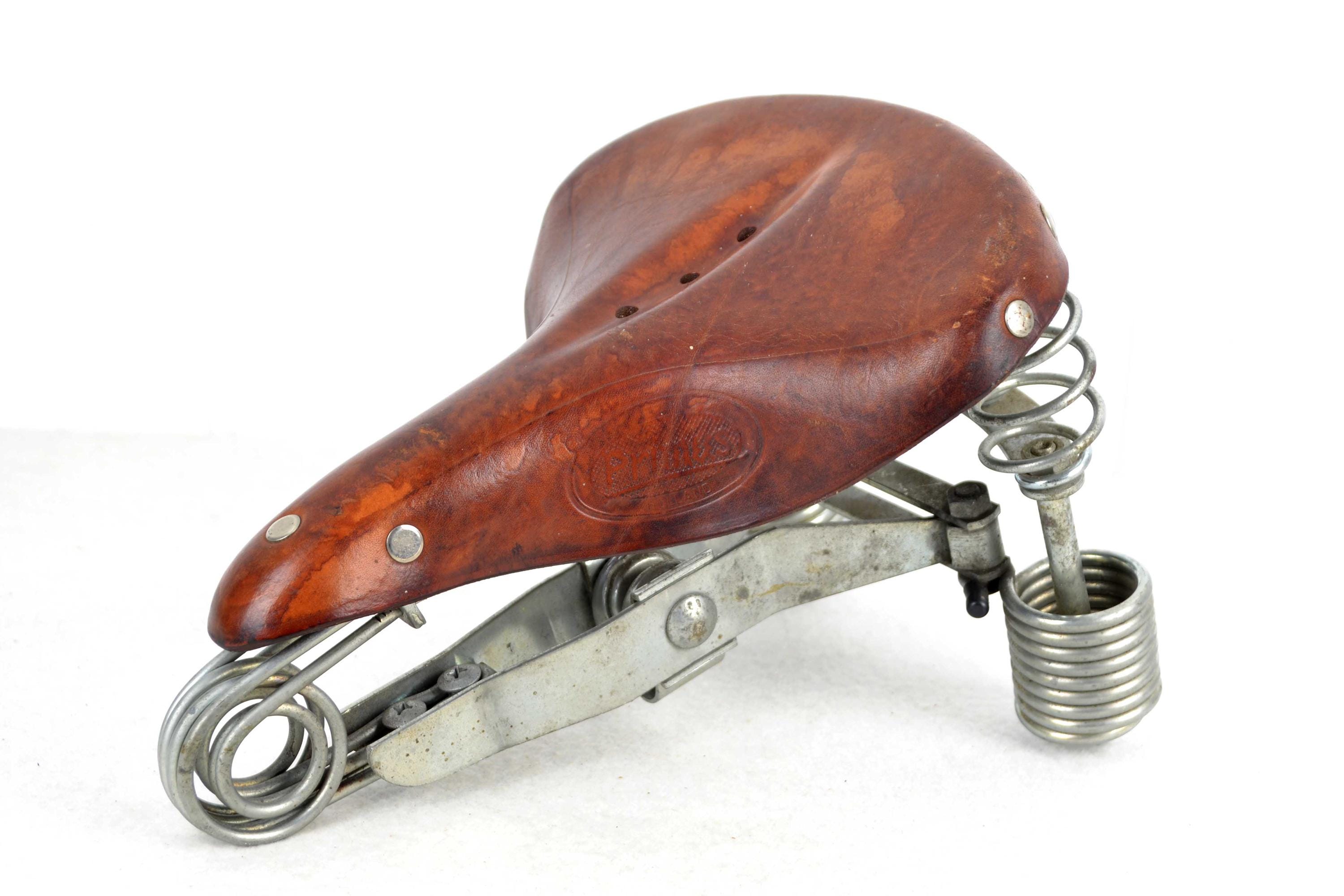 自転車　オランダ製　レザーサドル　Lepper Primus Primus Leather Bicycle Saddle Lepper Made in Holland Vintage