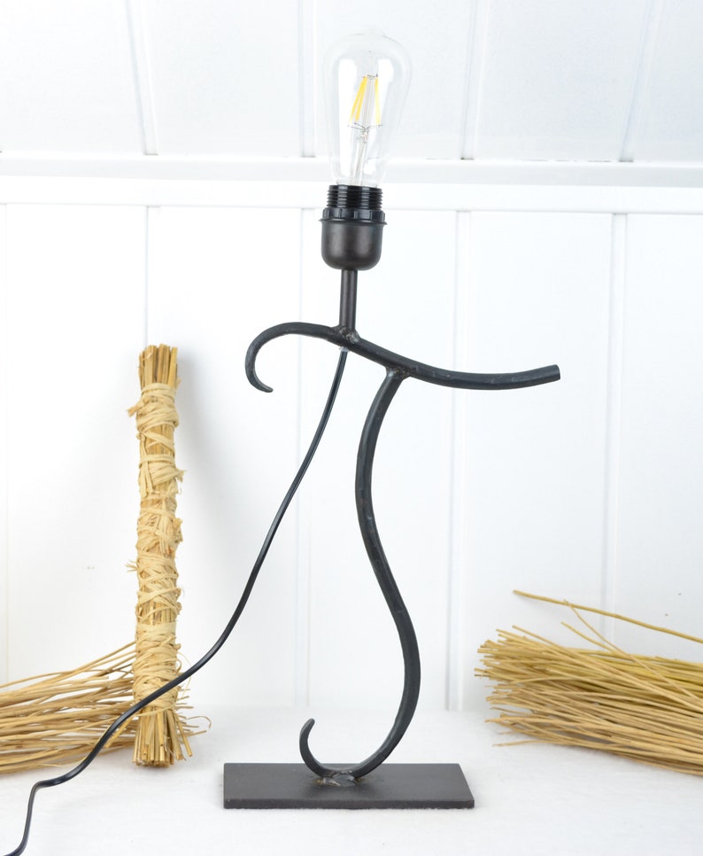 Table lamp T forged industrial design vintage lamp Table lamp lights industry forged factory Iron metal unique Eyecatcher Letter