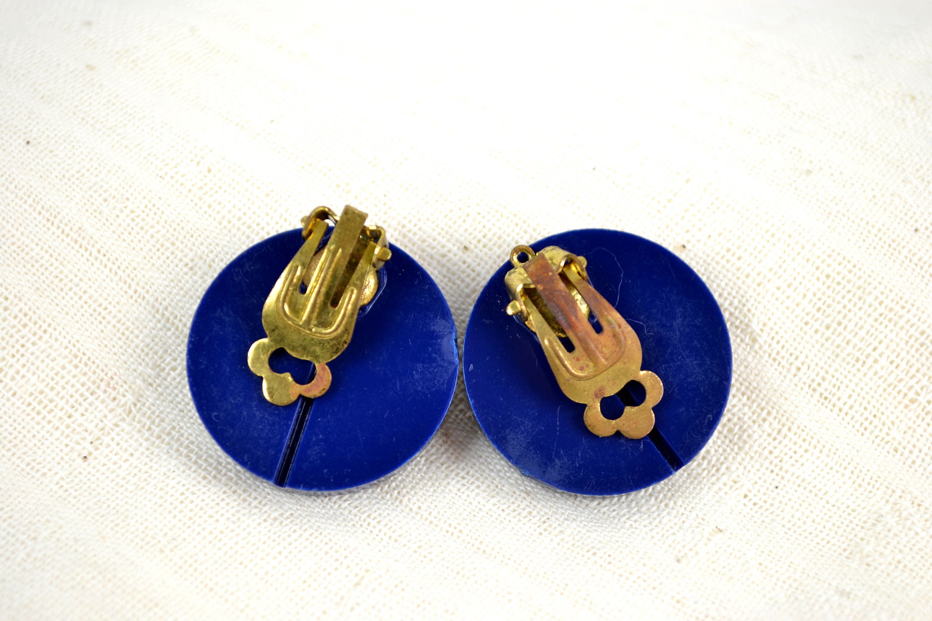 Boucles D'oreilles Clips Vintage Années 80 - Design Géométrique Argenté - Neuves Sans Boîte