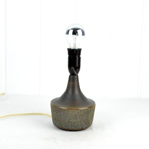 Table lamp by Søholm Stentøj Bornholm Denmark 60s mid century table lamp ceramic base pottery lamp light design signed 50s