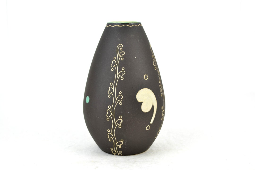 Studio Ceramic Vase 50s Mid Century Ceramic Vase Flower Vase Studio