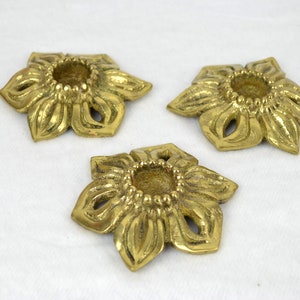 Brass candlestick blossom 50s 60s candles vintage design mid century candlestick chandelier candle holder chandelier