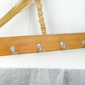 Wardrobe Bauhaus Design Vintage clothes rack 30s 40s industrial wood rustic country house coat hook coat hanger nostalgia hallway furniture