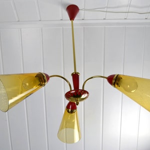 Bag lamp mid century Spider Lamp design light 50s 60s lamp ceiling lamp German Vintage Brocante Rockabilly