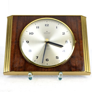 Junghans wall clock electronic ATO-MAT 60s 70s clockwork clock mid century brocante vintage design retro