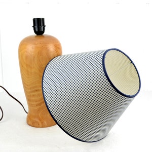 Lampshade for table lamps blue white checkered E27 socket shade lamp table lamp textile