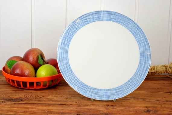 50s PIZZA plate Cake Plate 50s Grünstadt Ceramic Cake Plate Pizza Plate Fruit Tray