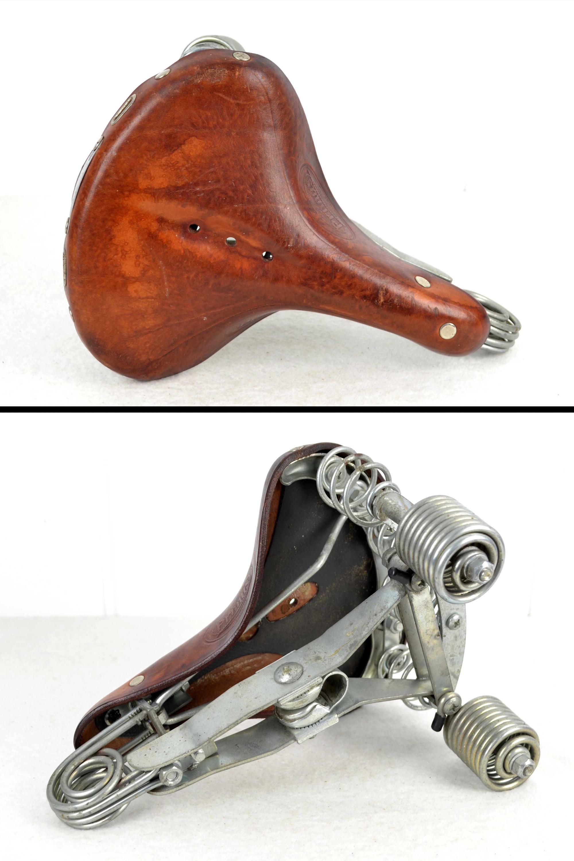 Primus Leather Bicycle Saddle Lepper Made in Holland Vintage