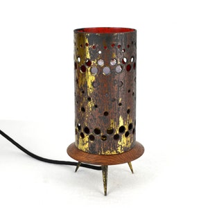 Tripod table lamp 50s 60s mid century rockabilly lamp vintage lamp design shabby brocante