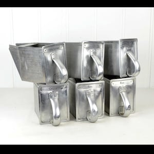 1 sur 6 Original Haarer Schütte Hanau par Margarete Schütte-Lihotzky Francfort Cuisine années 1930 Art Déco vintage Design Aluminium
