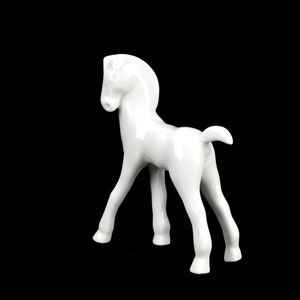 Gebrüder Heubach Horse Porcelain Figure Design Porcelain Figure Art Deco Vintage Brocante 20s 30s white