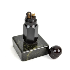 Bakelite table lighter lighter with serpentine socket 30s 40s Art Deco