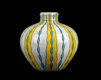 Art Deco vase Charles Catteau for Boch Freres Keramis Belgium 20s Pottery ceramic vase art object flower vase collector's rarity