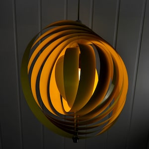DDR Moon Lamp Slats Metal Lamp Design Space Age Slatted Lamp Light 60s 70s Vintage Ceiling Lamp Pop Art Mid Century Retro