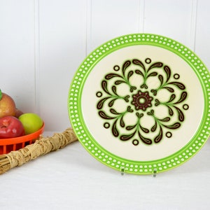 Herbolzheim talerz do ciasta talerz do ciasta talerz do pizzy taca ceramiczna ciasto ciasto ciasto talerz taca vintage design ceramika z połowy wieku 70-tych