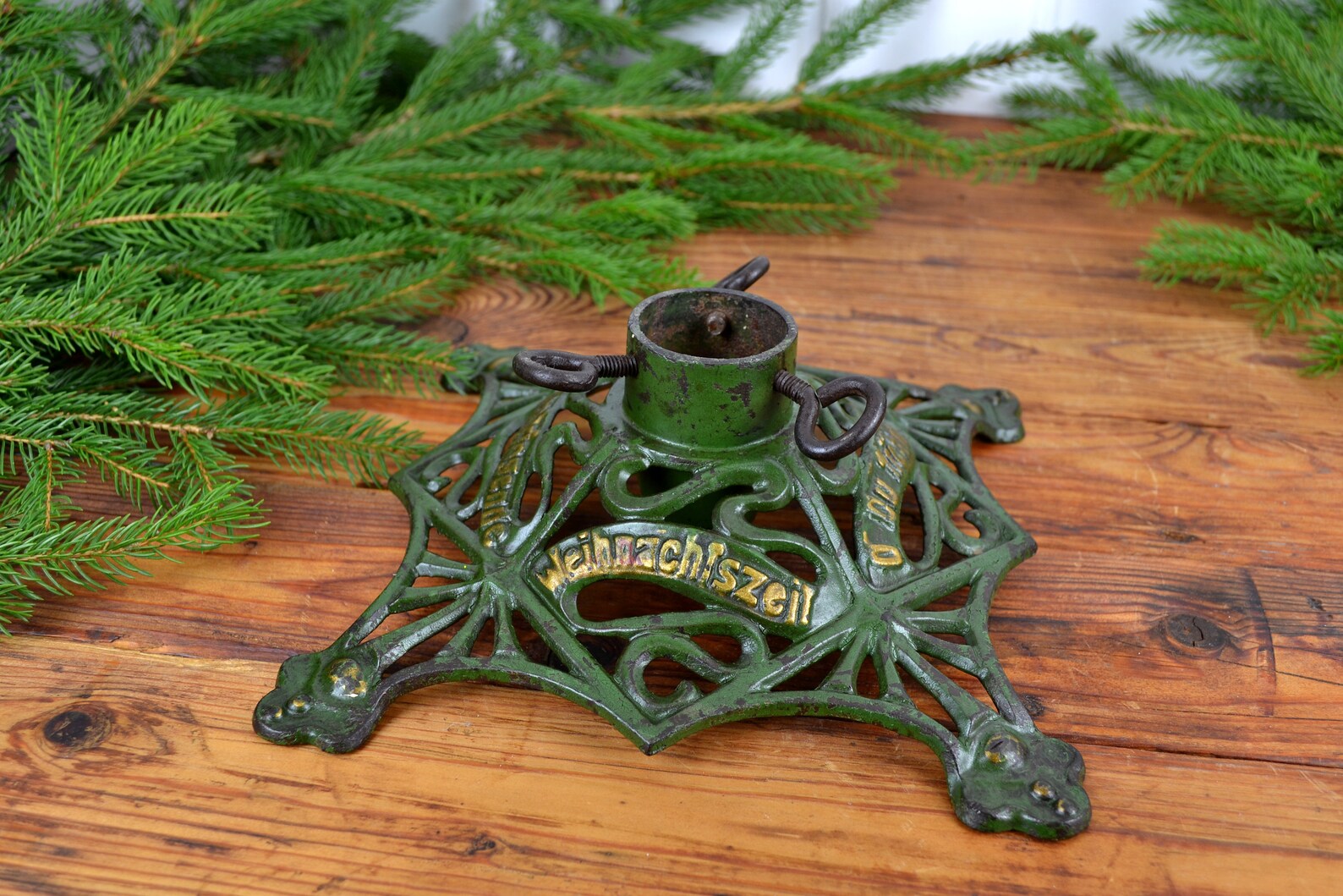 Christmas Tree Stand Cast Iron Christmas Tree Stands Christmas Etsy