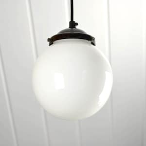Glass ceiling light 50s bubble glass shade mid century design ceiling lamp light vintage opal glass ball light ball lamp