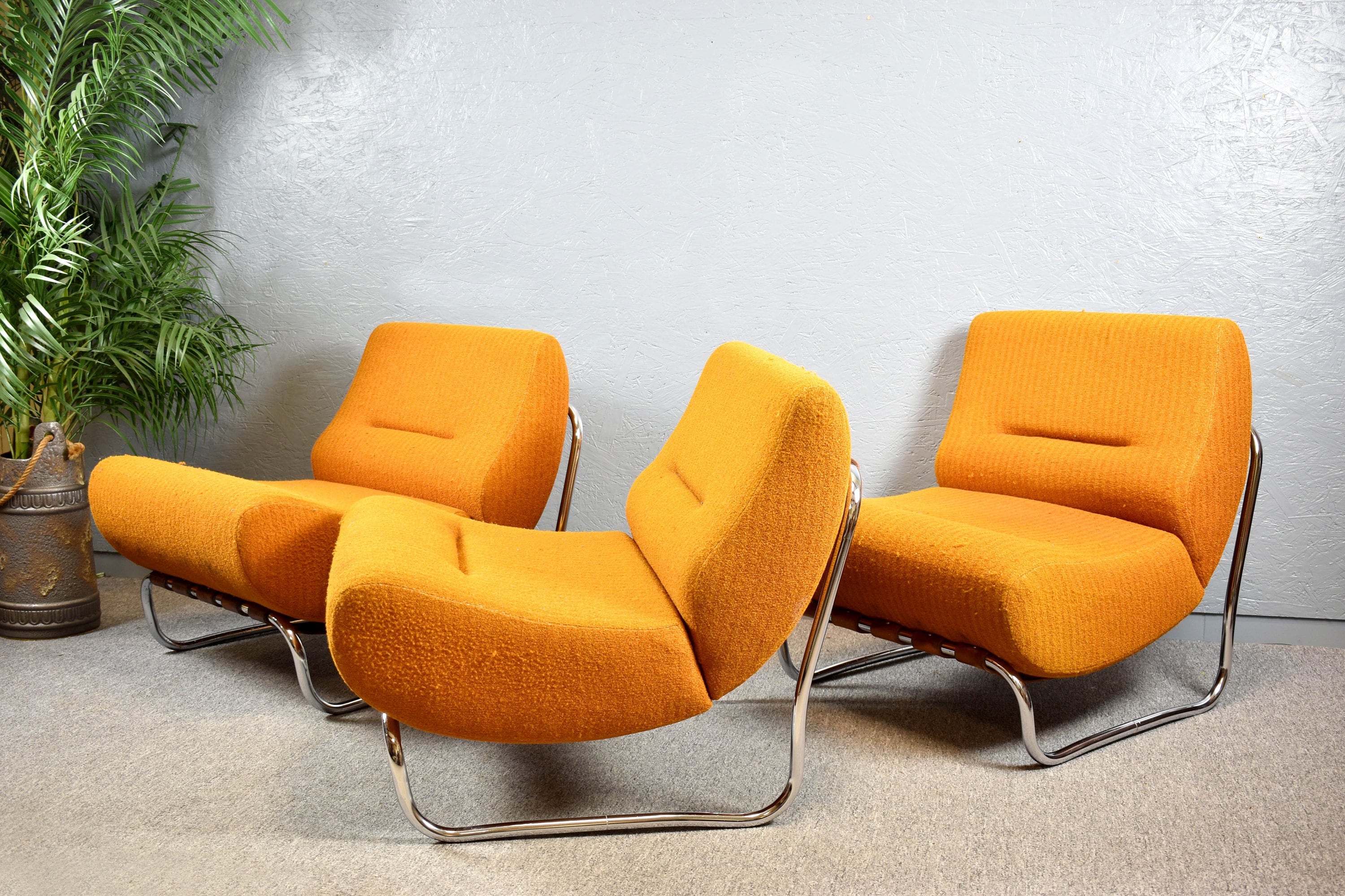 70s orange couch deals