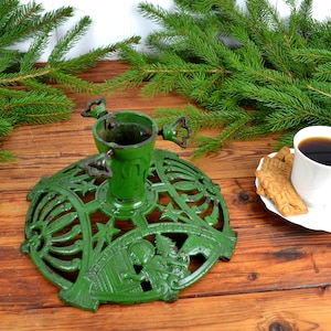 Cast iron Christmas tree stands Christmas tree shabby Xmas 30s Christmas tree stand Christmas cast iron