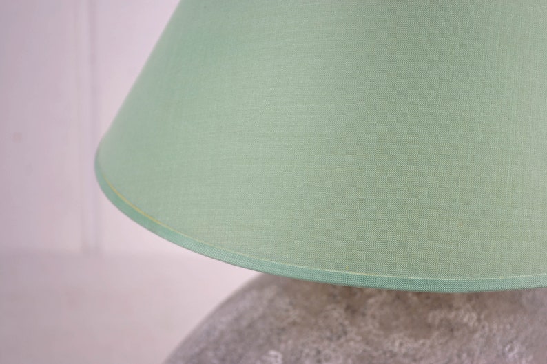 Lampenschirm für Tischlampen Grün E27 Fassung Schirm Leuchte Lampe Tischleuchte Textil Bild 4
