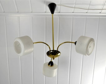 Lampe de sac au milieu du siècle Spider Lamp design light 50s 60s lampe plafonnier German Vintage Brocante Rockabilly