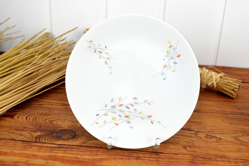 6 Hutschenreuther Plate 50s 60s Design Kitchen Country House mid century Brocante coffee plate coffee plate breakfast plate cake cake cake