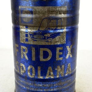 Fridex Spolana tin can 60s 70s vintage decoration decoration box image 4