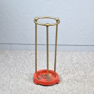 Art Deco Umbrella Stand 30&#39;s Umbrella Stand Cast Iron Nickel Plated Vintage Design Brocante Umbrella Stand