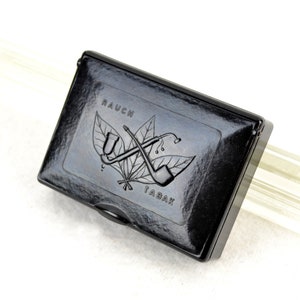 Bakelit Dose Rauch Tabak Pfeifen Art Deco 20er 30er Vintage Design Pfeife Aufbewahrung Brocante