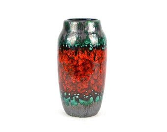 Scheurich ceramic vase 60s 70s fat lava flower vase 242 - 22 design floor vase pottery mid century vintage West Germany modern retro