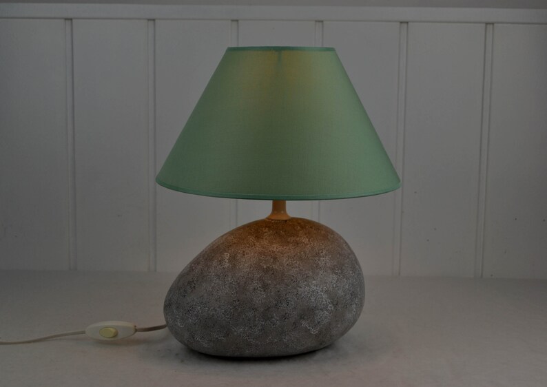 Lampenschirm für Tischlampen Grün E27 Fassung Schirm Leuchte Lampe Tischleuchte Textil Bild 6