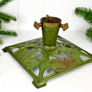 Christmas tree stand cast iron 20s 30s Christmas Christmas tree Xmas Christmas tree stand Christmas angel putti