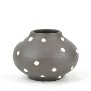 Studio Ceramics Johannes A. Urban Friedrichroda Vase Ceramic Vase Flower Vase Studio Ceramics Design Pottery Art Ceramics White Dots Vintage
