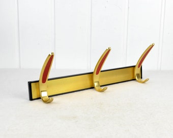 50s 60s wardrobe mid century rockabilly coat rack design vintage brass nostalgia hallway furniture hallway furniture shelf decoration