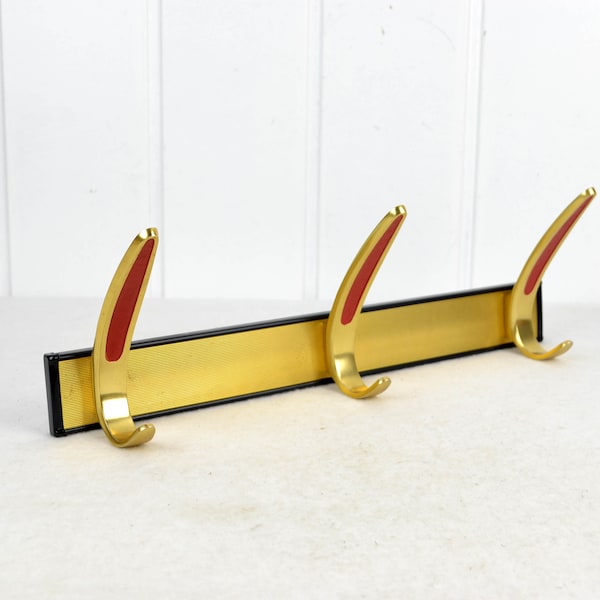 50s 60s wardrobe mid century rockabilly coat rack design vintage brass nostalgia hallway furniture hallway furniture shelf decoration