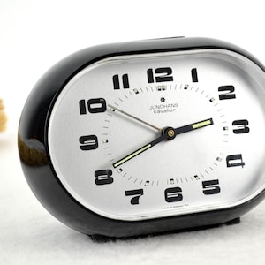 Junghans Cavalier alarm clock 70s table clock Space Age German Brocante Vintage Design Retro Pop Art