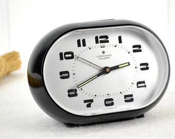 Junghans Cavalier Alarm Clock 70s Table Clock Space Age German Brocante Vintage Design Retro Pop Art