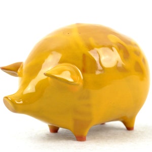 Piggy bank money box ceramic figurine pig 50s 60s mid century bank animal vintage design pottery ceramic figurine collectible