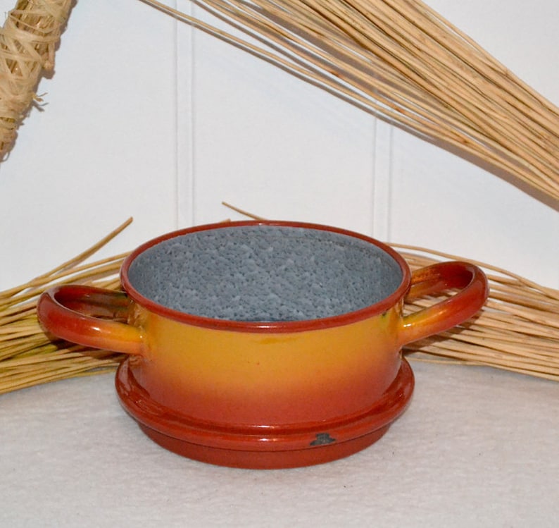 Antique enamel Sieve Rock enamel around 1900 country house Enamel shabby decorating rustic cooking kitchen pot screen Gardens Garden Rustic